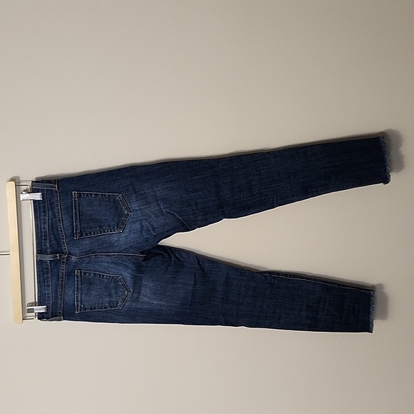 JB Just Black skinny distressed freyed hem medium wash denim jean 28 - Picture 4 of 7